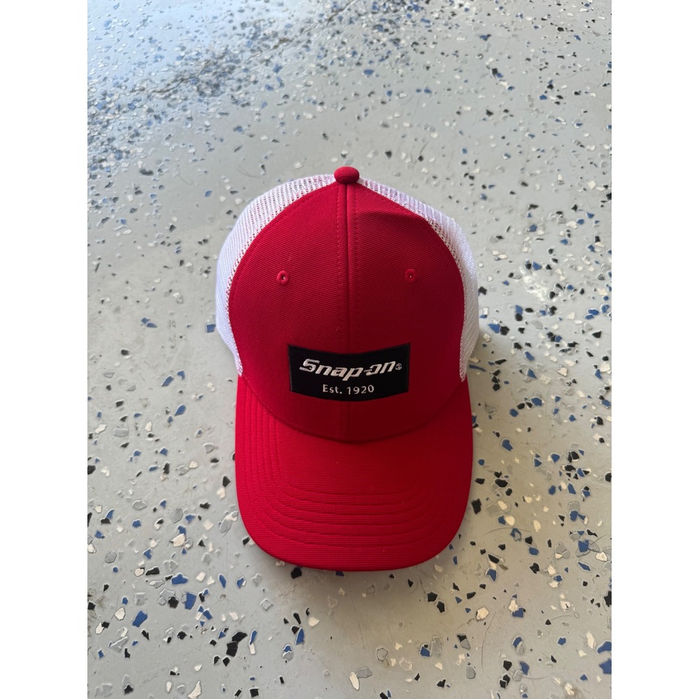 Snap-on Trucker Hat Est. 1920 Red White‎ Mesh Cap Snapback New